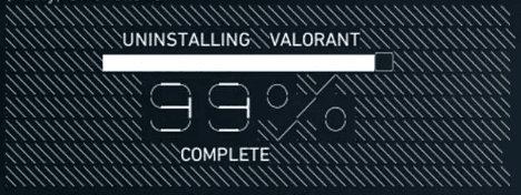 Valorant Text Art UNINSTALLING VALORANT Image